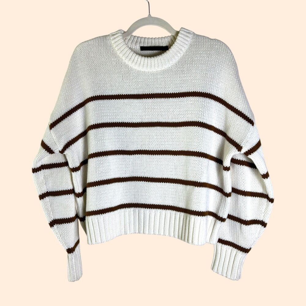 Jenni Kayne Chloe Striped Cotton Sweater